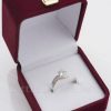 cubic zirconia double engagement ring