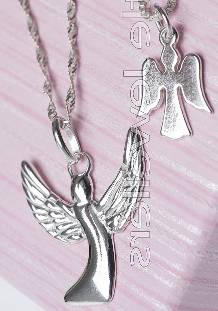Sterling Silver Angel Pendants & Chains