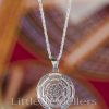Sterling Silver Micro Round Necklace