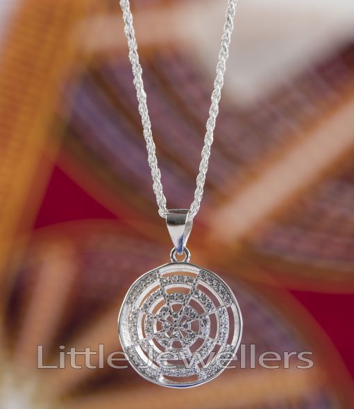 Sterling Silver Micro Round Necklace