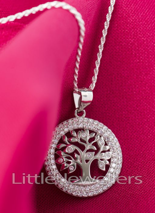 Sterling Silver Tree Of Life Pendant & Chain