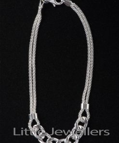 Sterling Silver Unique Link Bracelet