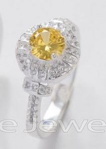 citrine engagement ring, November birthstone