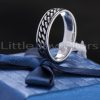Modern Contemporary Simple Sleek Elegant Silver Ring.
