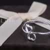 Sterling Silver Double Heart Promise Ring