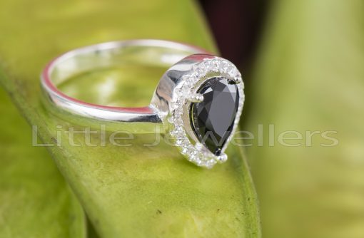 Black engagement ring