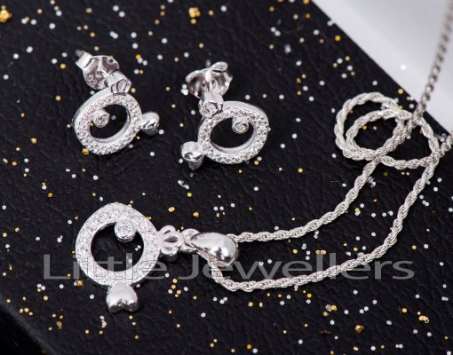Sterling Silver Necklace Set