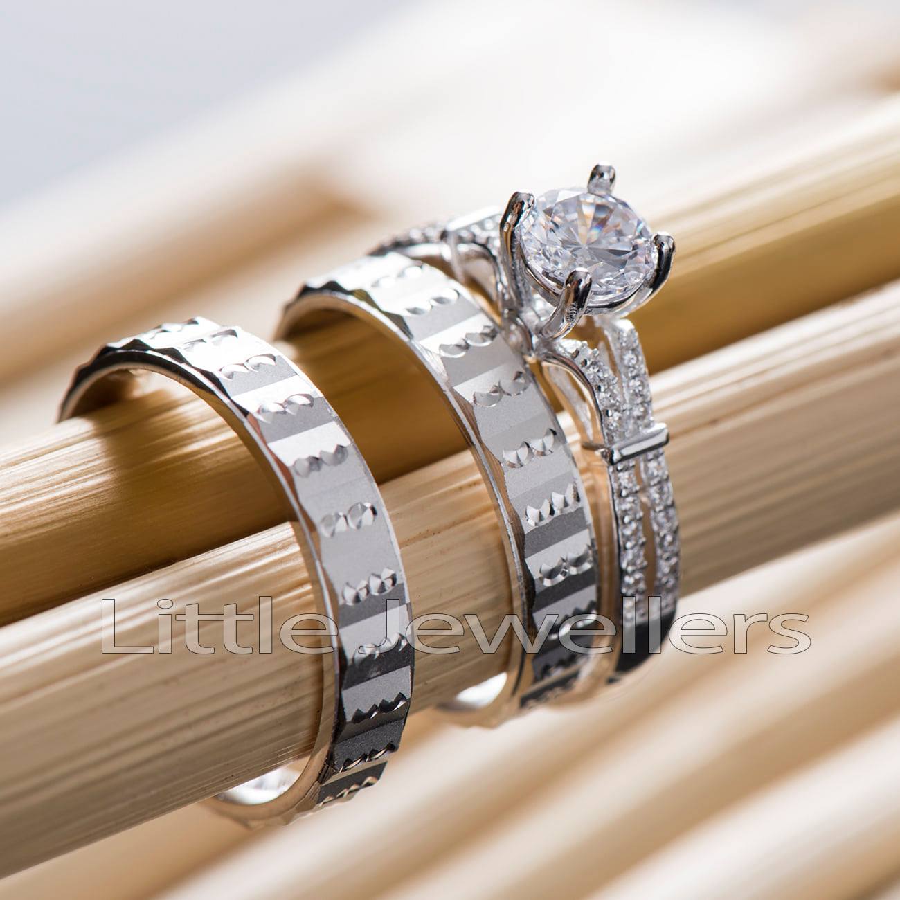 silver wedding rings