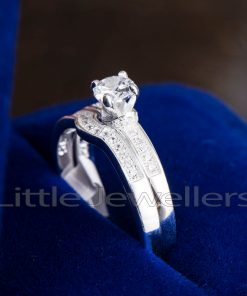 silver engagement ring