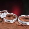 silver sterling wedding bands