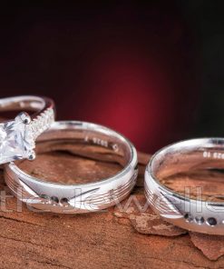 silver sterling wedding bands