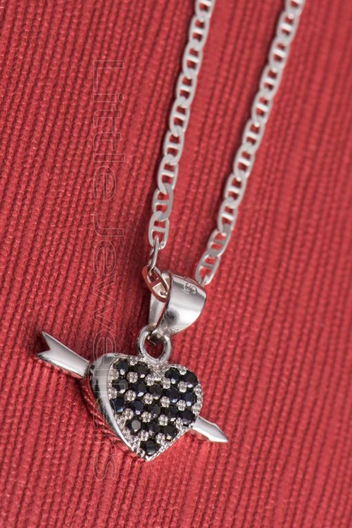 cupid heart necklace