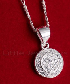 round sterling silver Necklace