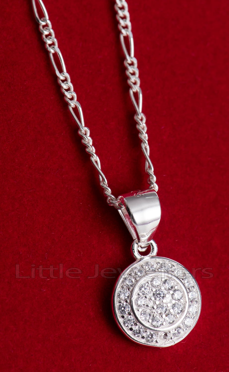 round sterling silver Necklace