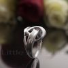 A lovely abstract design casual silver ring