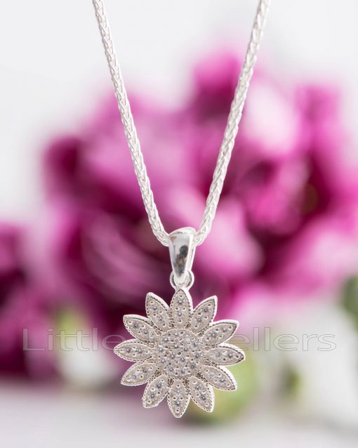 A gorgeous sterling silver sunshine necklace