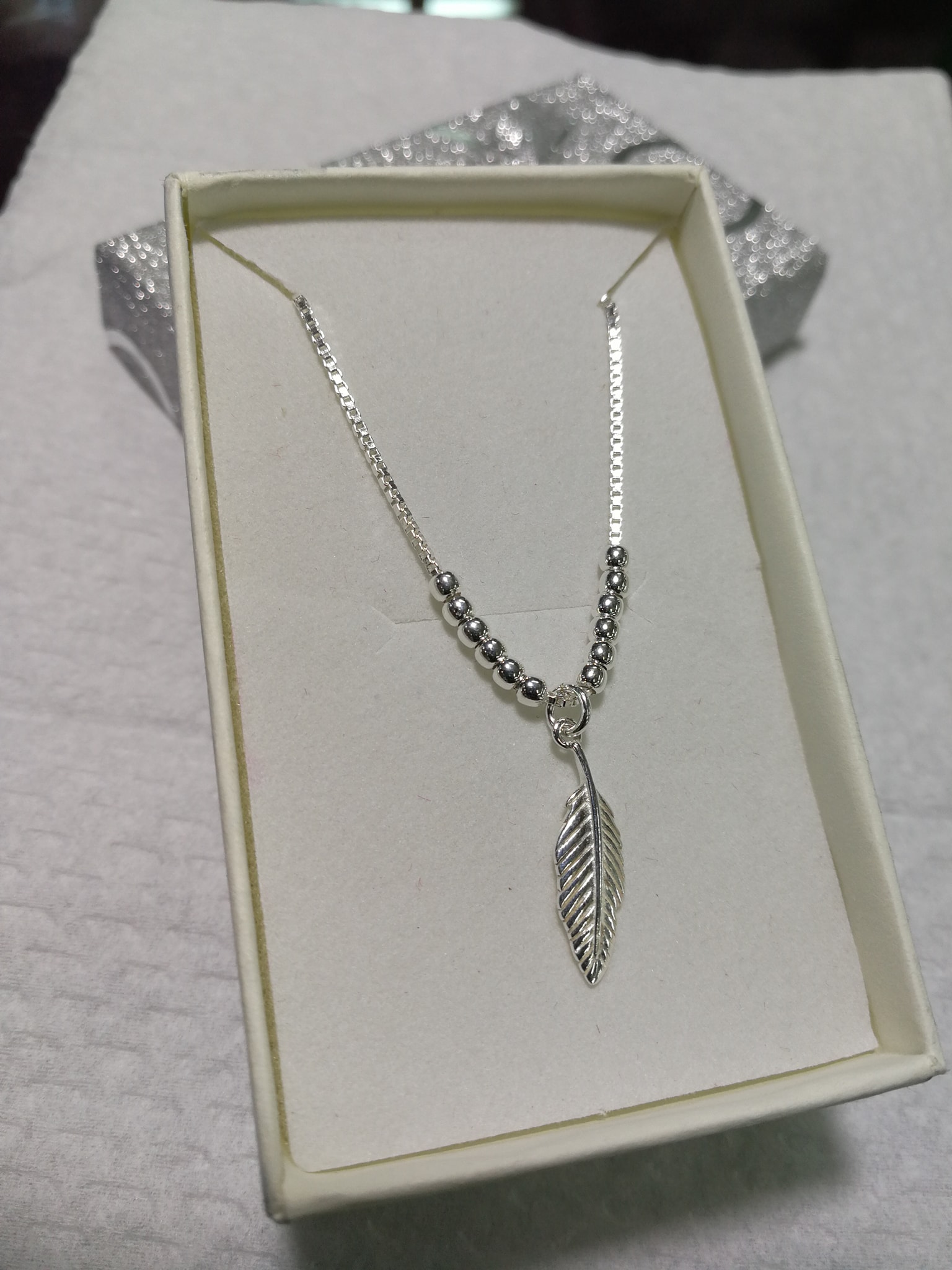 silver necklace 
