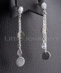 Add an elegant touch to any outfit with this pair of long dangle earrings