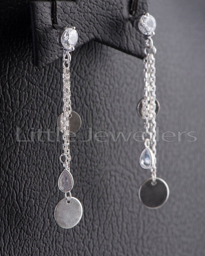 Add an elegant touch to any outfit with this pair of long dangle earrings