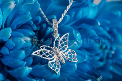 A dainty & delicate butterfly silver pendant that will definitely brighten the day ahead.