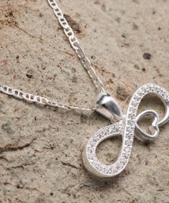 A beautiful & lovely infinity heart pendent necklace that is a symbol of eternal love.