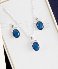 Sapphire Necklace Set