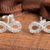 silver infinity earrings for sensitive skin