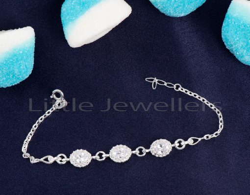This Three Gem Silver Bracelet Is A True Representation Of Inner Beauty, Feminine Charm, & Style