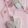 Sterling silver angel wings necklace