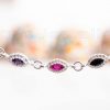 A beautiful multicolored women's silver bracelet, you'll wear time and time again.