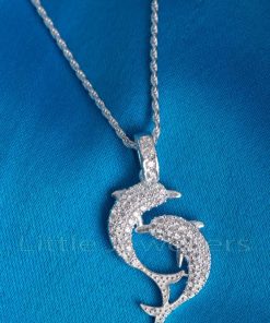 Double Dolphin intricate Pendant
