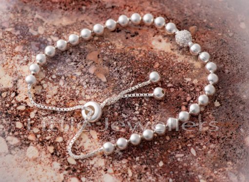 Add a touch of elegance & class with this attractive sterling silver ball beads bracelet