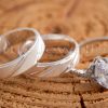 This Uniquely brilliantly high polish finish wedding rings will always shine like the love you both share.