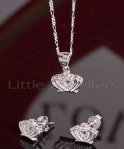 A magnificent silver set fit for a queen or princess, that adds something truly distinctive & lovely to any ensemble.