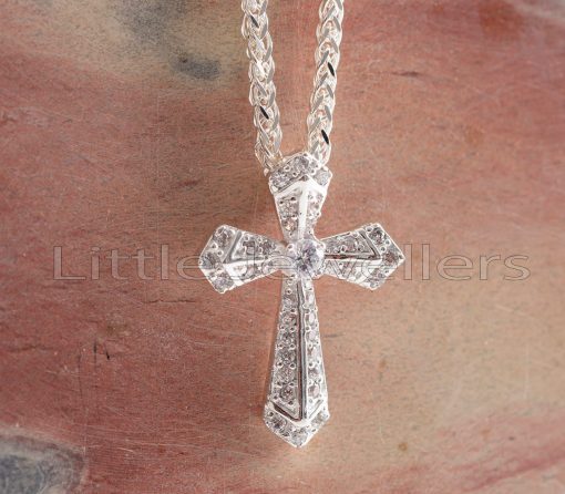 This Sterling Silver Cross Pendant and Necklace is the ideal blend of beauty, jewelry, and faith.