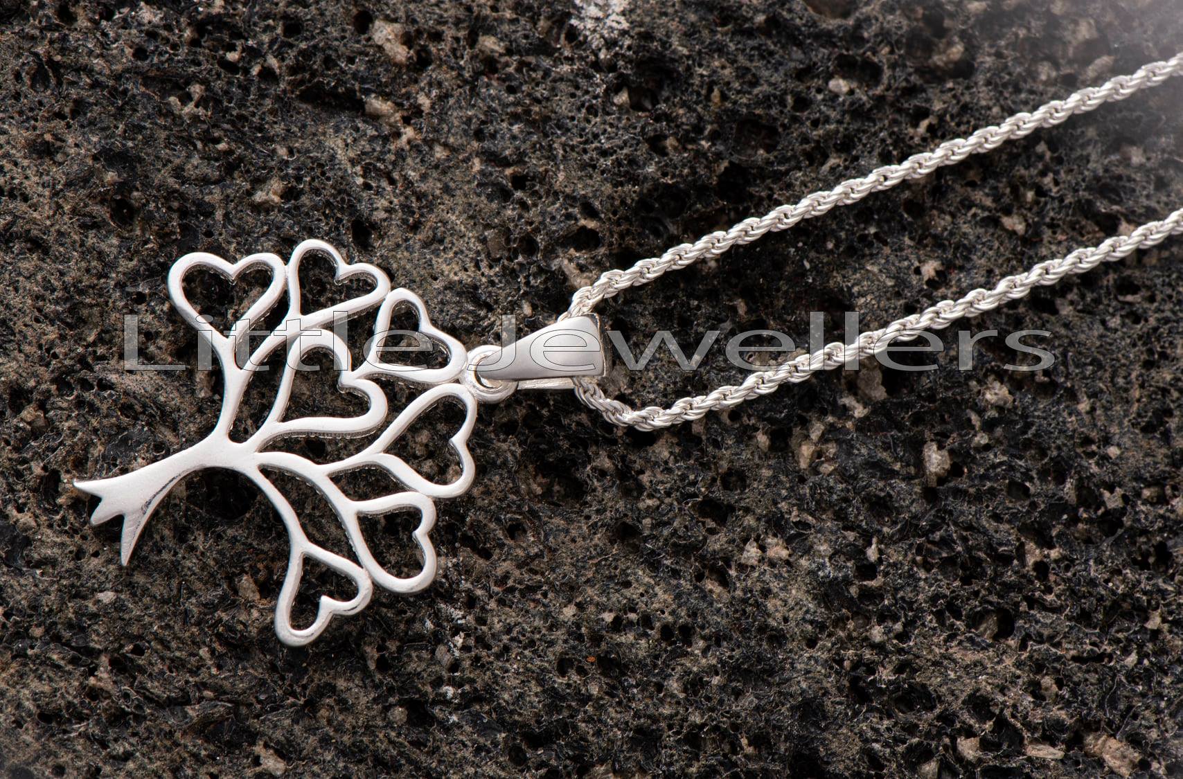 silver tree pendant