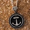 This sterling silver necklace features a finely detailed anchor pendant that you can wear every day to remind you of the commitment of a strong relationship.