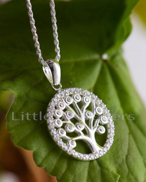 A sterling silver tree of life necklace is a classic present. A powerful and uplifting symbol of strength, natural balance, and infinity.