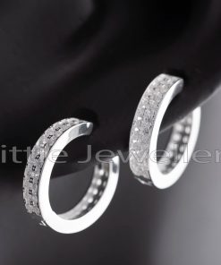 These pure silver loop earrings have just the right amount of shine and are discreet enough to wear every day.
