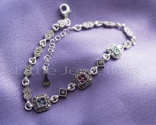 Complete any outfit with this beautiful & delicate marcasite bracelet