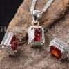 This 925 silver birthstone necklace with a cz garnet stone is a great way to show your love.