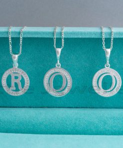 Our alphabet necklaces are designed to be stacked with other letter necklaces for a fashionable, statement look.