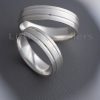 This finely matched silver wedding ring set is a stunning symbol of two people's eternal love.