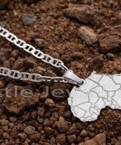 A finely crafted sterling silver African pendant that is timeless and beautiful..