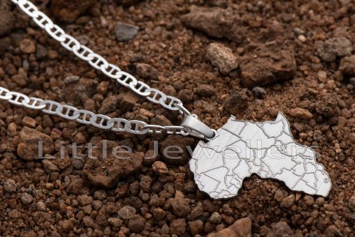 A finely crafted sterling silver African pendant that is timeless and beautiful..
