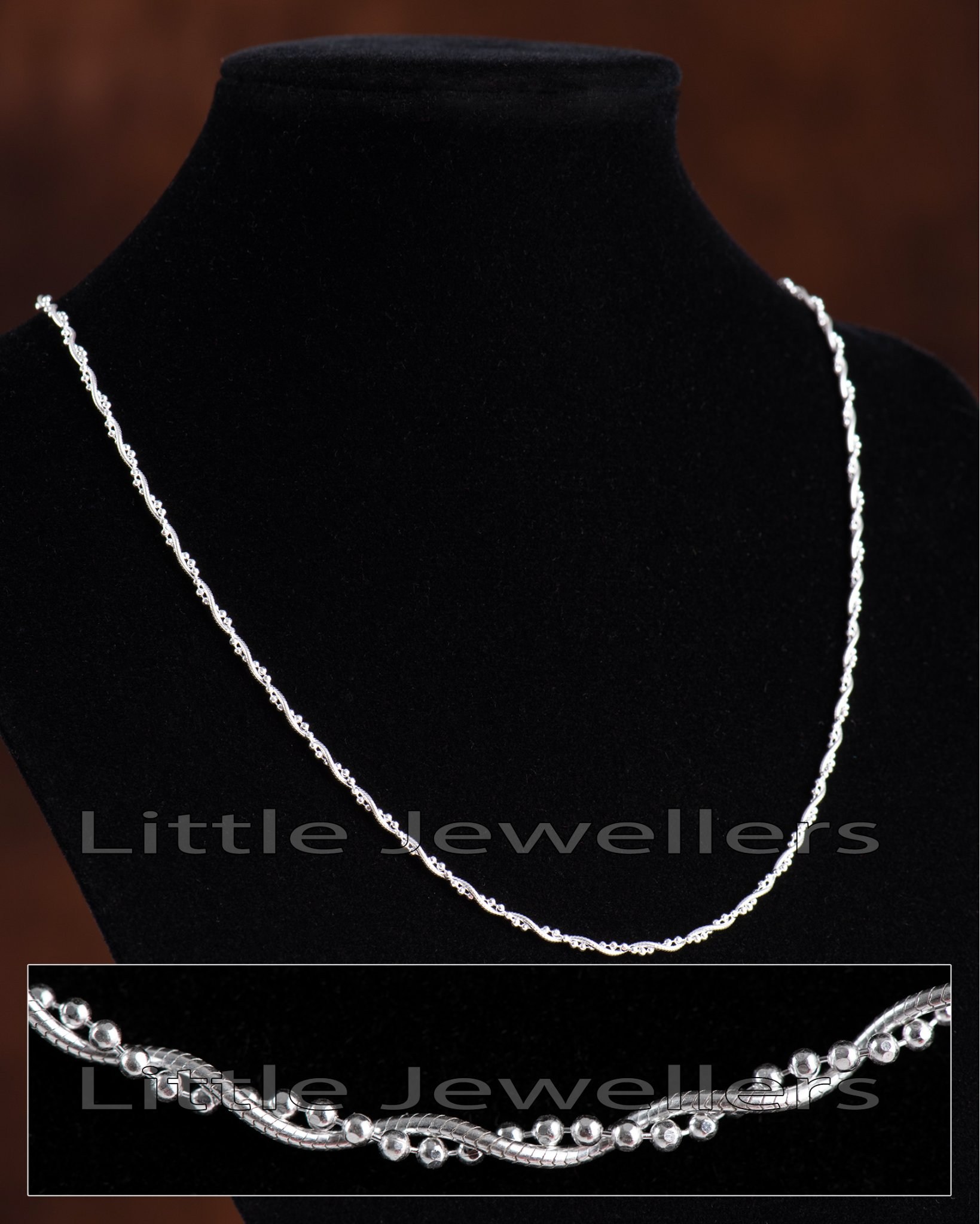 silver necklace