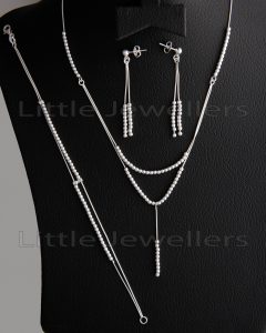 silver necklace sets