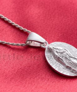 This high-quality sterling silver necklace with a Virgin Mary pendant reflects your beliefs and makes a wonderful gift.
