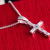 This beautiful and meaningful sterling silver cross pendant necklace is perfect for making a subtle yet powerful statement of faith.
