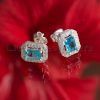 These beautiful aquamarine stud earrings will bring a touch of elegance to your jewelry collection.